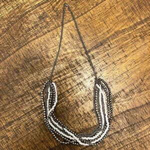 Vintage white and metallic necklace